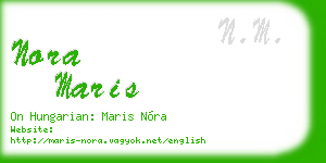 nora maris business card